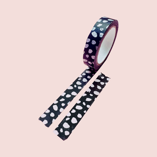 Black Dalmatian Washi Tape 10mm - Fabulous Planning - Washi - BlackDalmat - 10mm