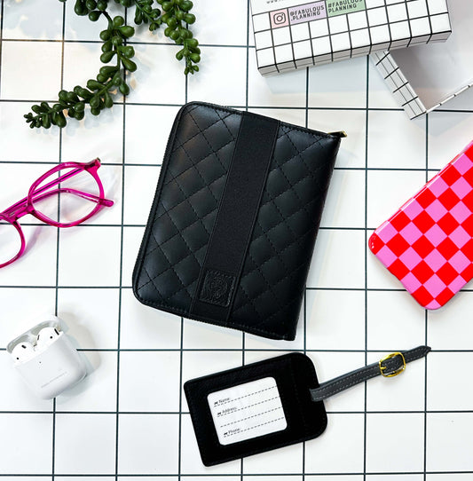 Freebie Black Padded Travel Organiser