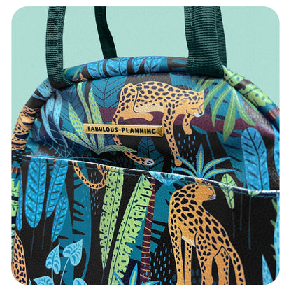 Botanical Cheetah Lunch Bag - Fabulous Planning - LUNCH - BOCHEETAH