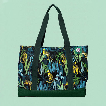 Botanical Cheetah Tote Bag - Fabulous Planning - TOTE - BOCHEETAH