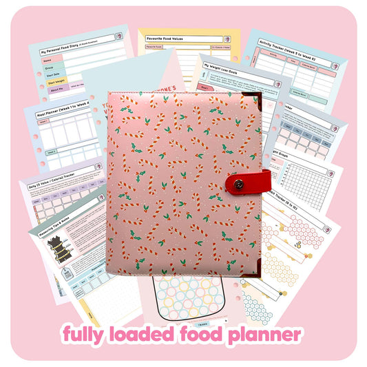 Candy Canes - Food Diary Organiser P3 - Fabulous Planning - FO - XMAS - CAL - NMP