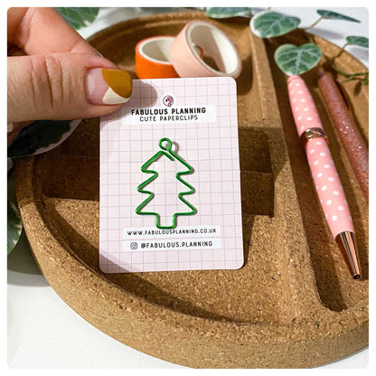 Christmas Tree - Pine Green - Cute Paperclip - Fabulous Planning - XMASTREE - PAPERCLIP