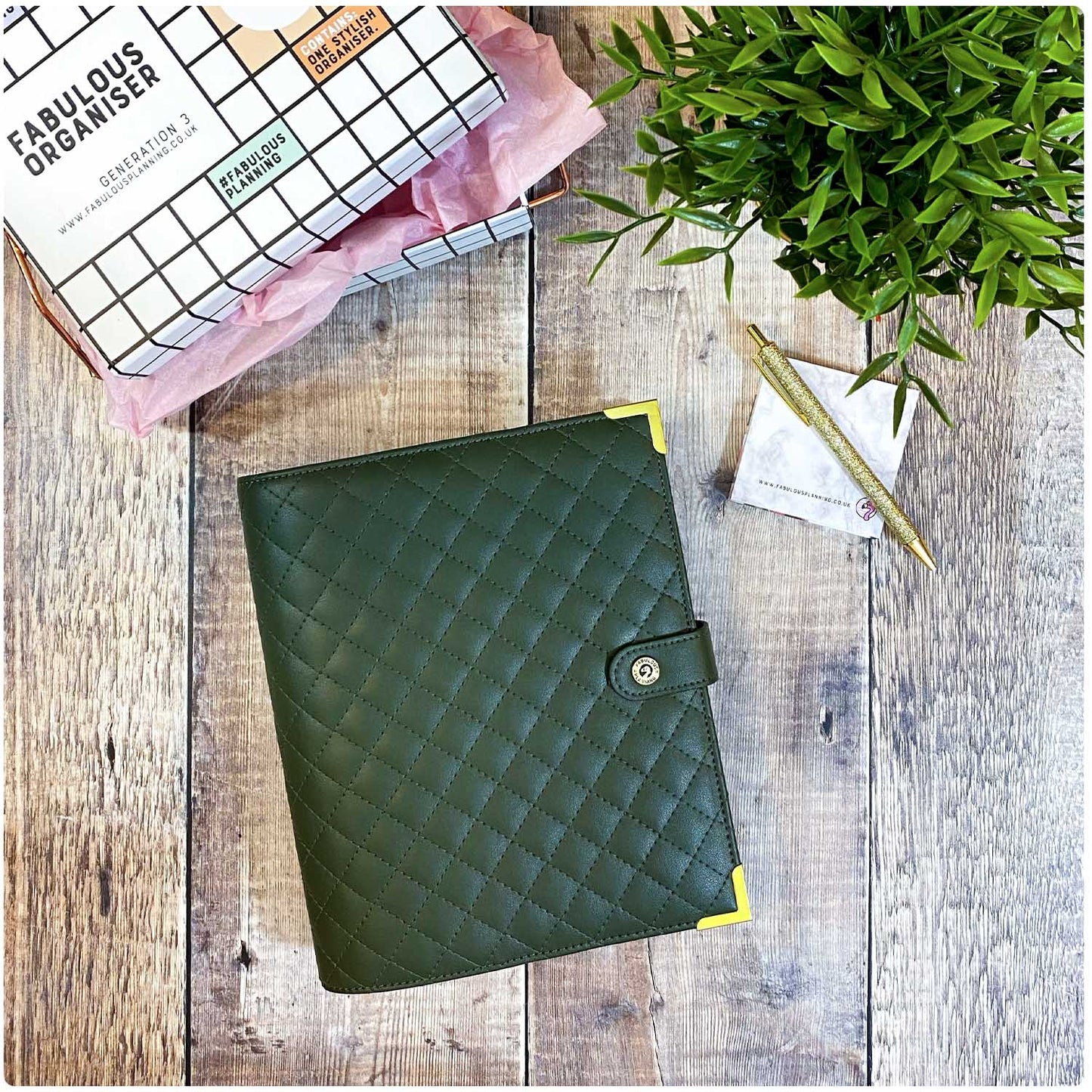 Emerald Padded Organiser - P3 Stationery Bundle - Fabulous Planning - [STATBUN] EPADD - GFL - CC