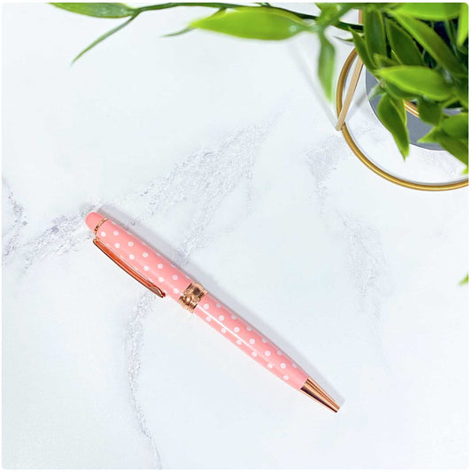 Executive Pink Polka Fab - Pen - Fabulous Planning - FPEN - S11