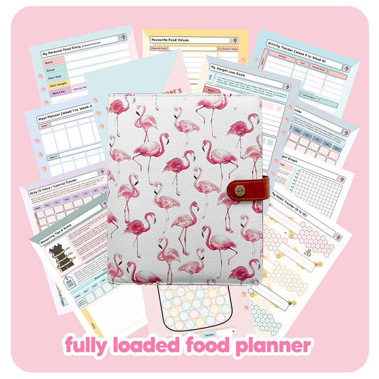 Flamingo - Food Diary Organiser P3 - Fabulous Planning - FO - FLAMIN - CAL - NMP