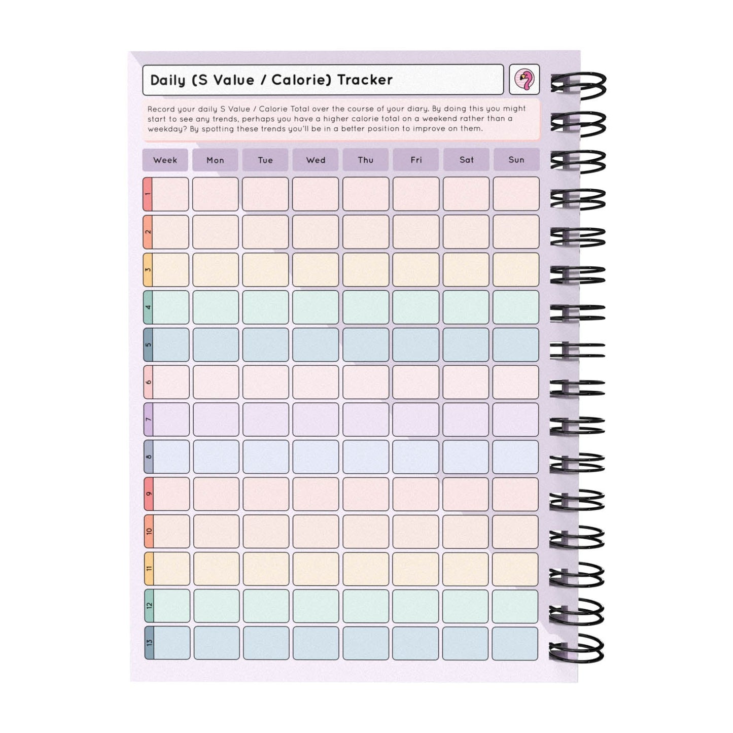 Food Diary - C10 - Slimming World Compatible - Compact - Fabulous Planning - [W] 3MTH - SW2 - C10+