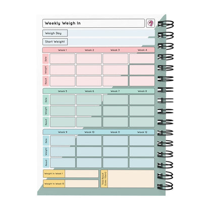 Food Diary - C75 - Slimming World Compatible - Compact - Fabulous Planning - [W] 3MTH - SW3 - C75+