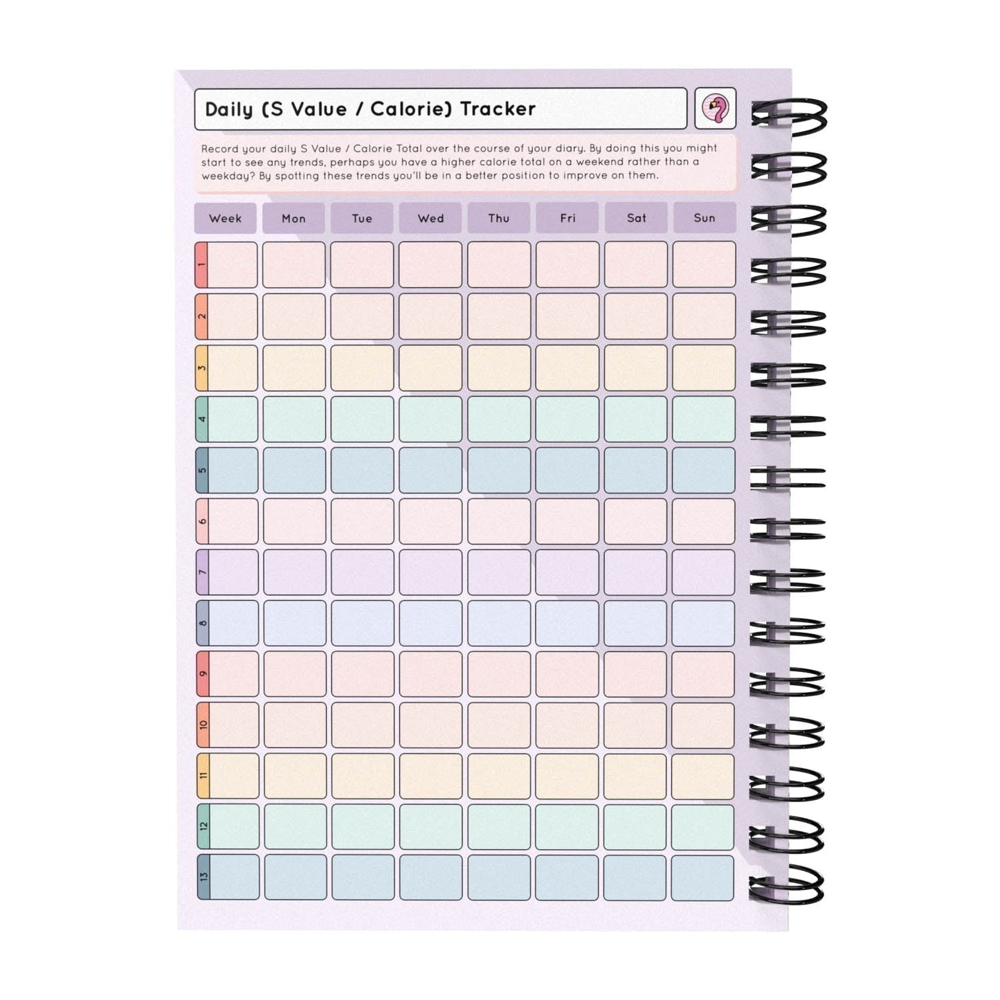 Food Diary - C77 - Slimming World Compatible - Compact - Fabulous Planning - [W] 3MTH - SW3 - C77+