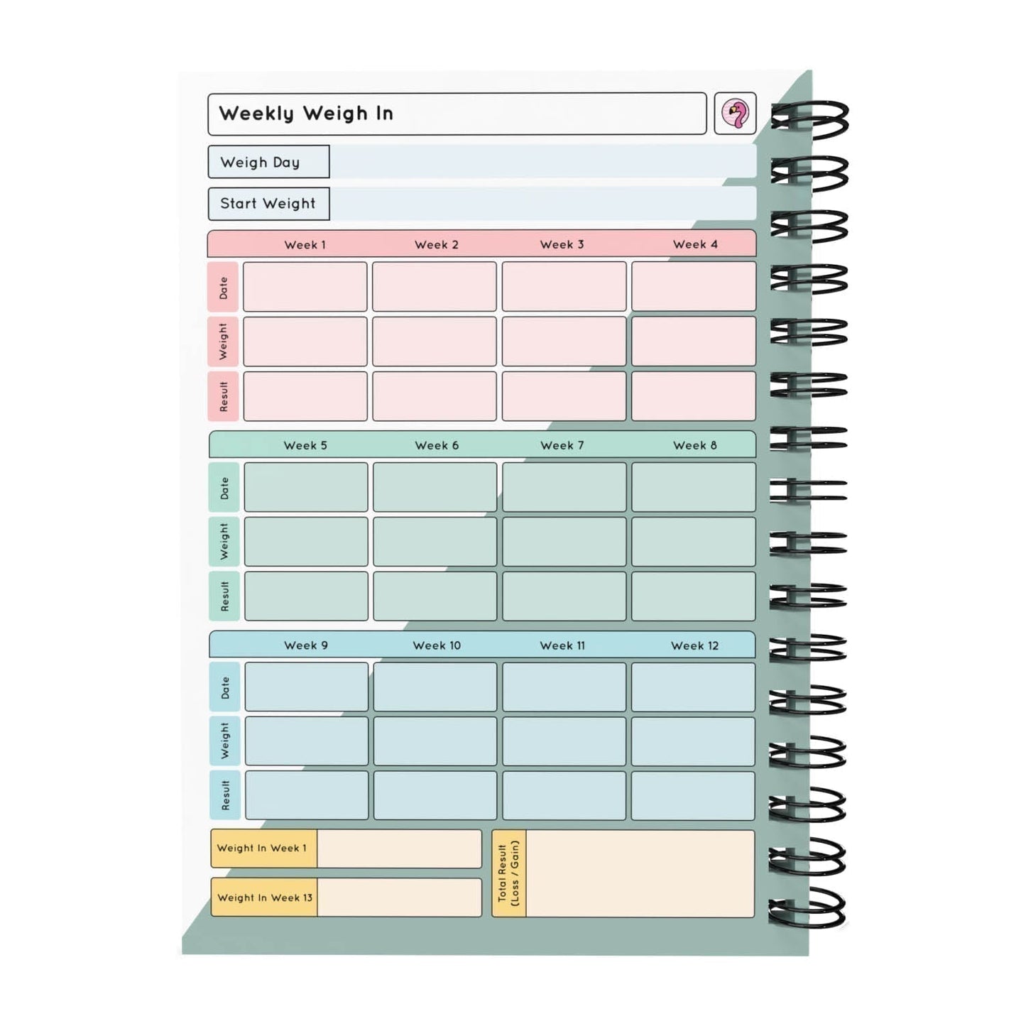 Food Diary - C9 - Keto Compatible - Fabulous Planning - [W] 7WK - KETO - C9+
