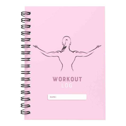 Gym Diary - Workout Log - Female Silhouette Pink - Fabulous Planning - A5 - XL - GYMDIARY - C3