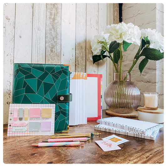 Jade Geometric Organiser - P3 Stationery Bundle - Fabulous Planning - [STATBUN] JADEG - GFL - CC