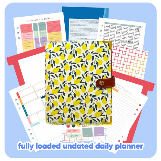 Lemonade Organiser - Undated Daily Diary P3 - Fabulous Planning - FO - LEMONADE - PD - NMP