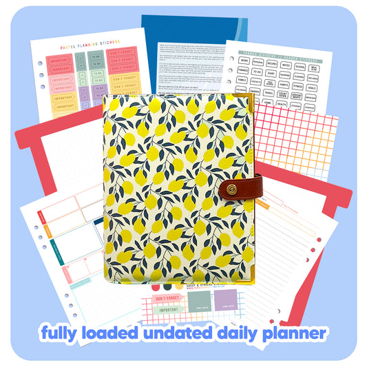 Lemonade Organiser - Undated Daily Diary P3
