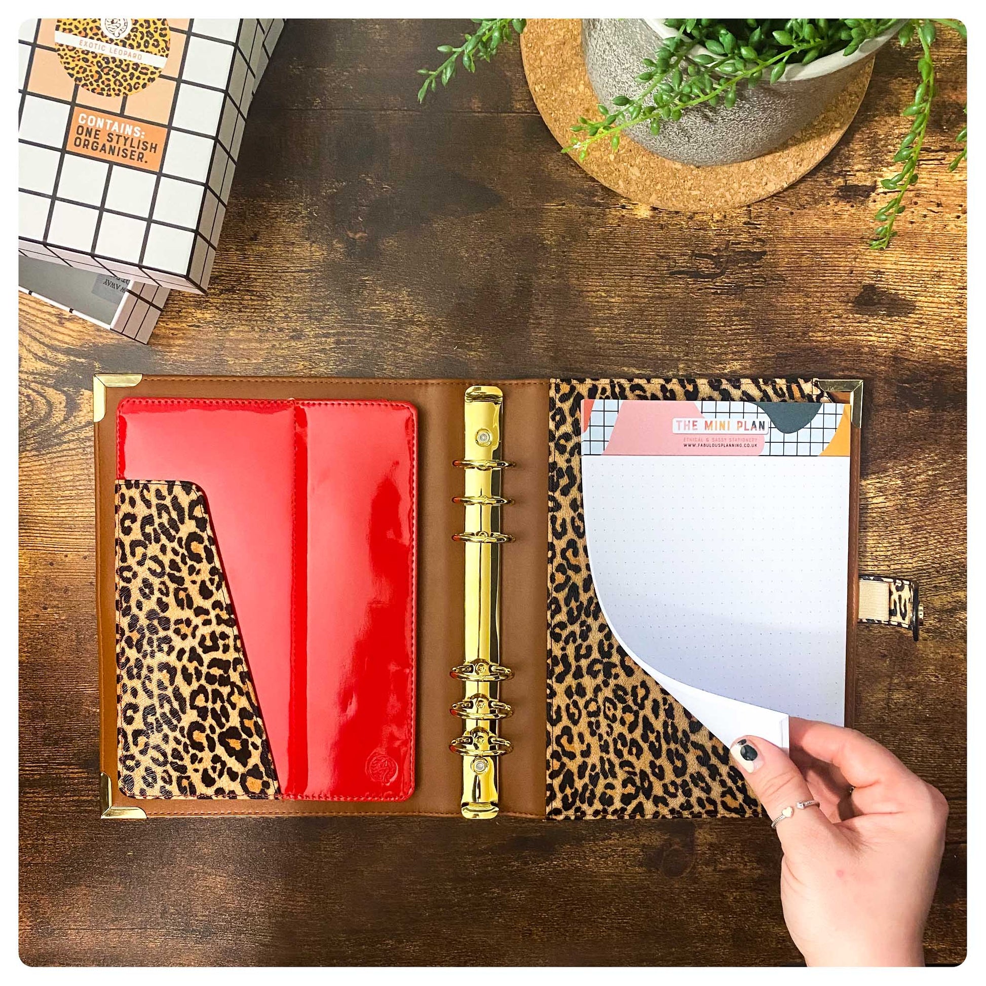 Leopard - Food Diary Organiser P3 - Fabulous Planning - FO - LEOPARD - CAL - NMP