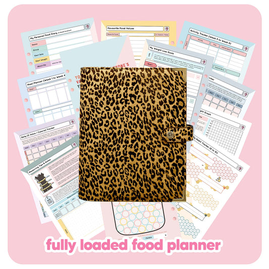 Leopard - Food Diary Organiser P3 - Fabulous Planning - FO - LEOPARD - CAL - NMP