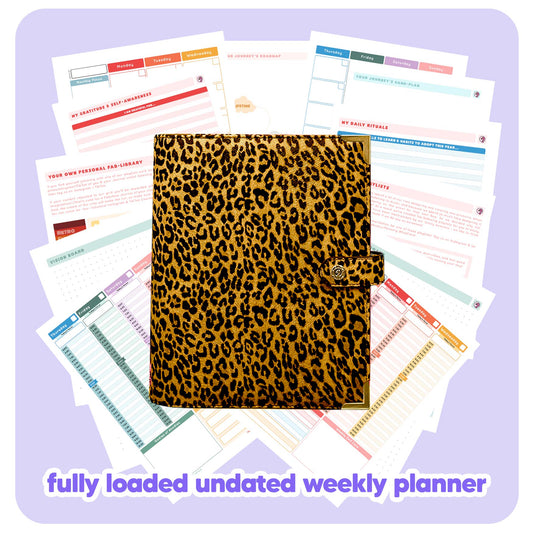 Leopard - Undated Weekly "2024" Organiser