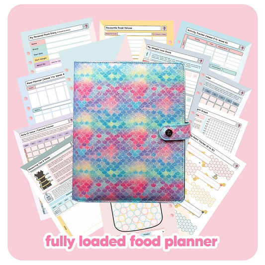 Mermaid - Food Diary Organiser P3 - Fabulous Planning - FO - MERMAID - CAL - NMP