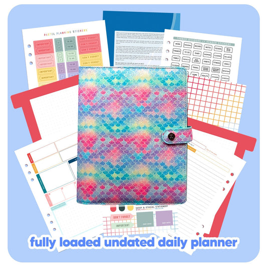 Mermaid Organiser - Undated Daily Diary P3 - Fabulous Planning - FO - MERMAID - PD - NMP
