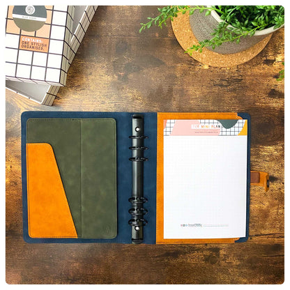 Midnight Blue Suede - Food Diary Organiser P3 - Fabulous Planning - FO - BLUES - CAL - NMP