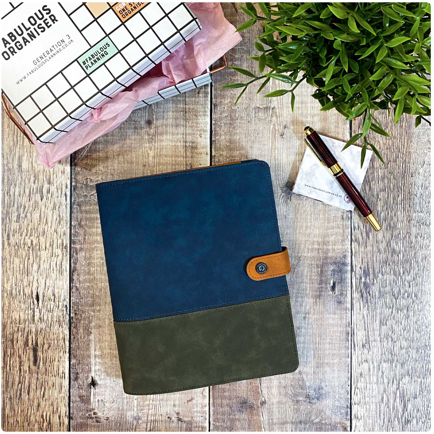 Midnight Blue Suede Organiser - P3 Stationery Bundle - Fabulous Planning - [STATBUN] MBS - GFL - CC