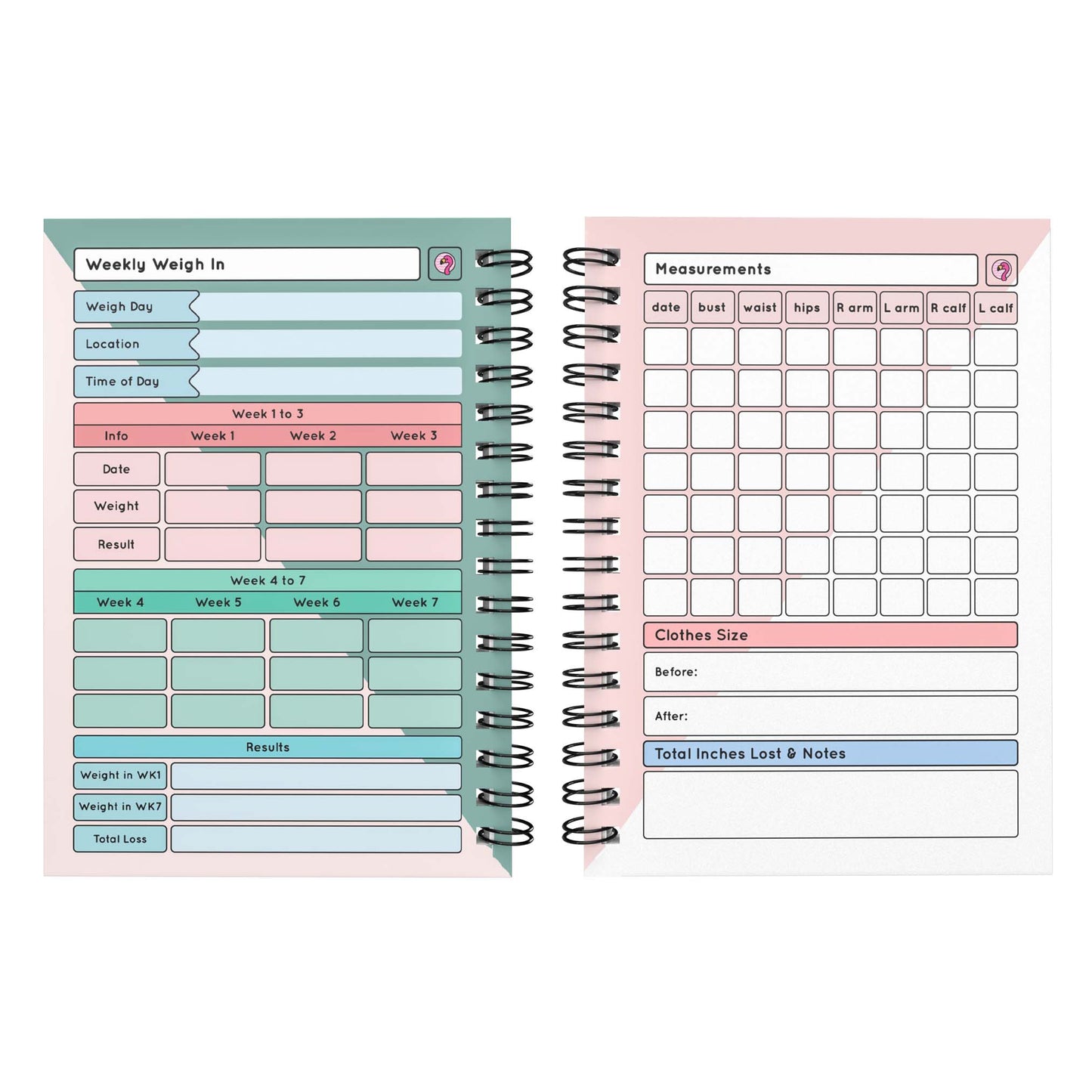 Mini Food Diary - C1 - SW Compatible - Spacious - Fabulous Planning - [W] 7WK - A6 - C1