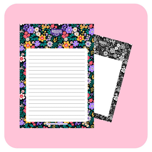 Pad Refill - Floral - Fabulous Planning - PAD - REFILL - FLORAL - LINED