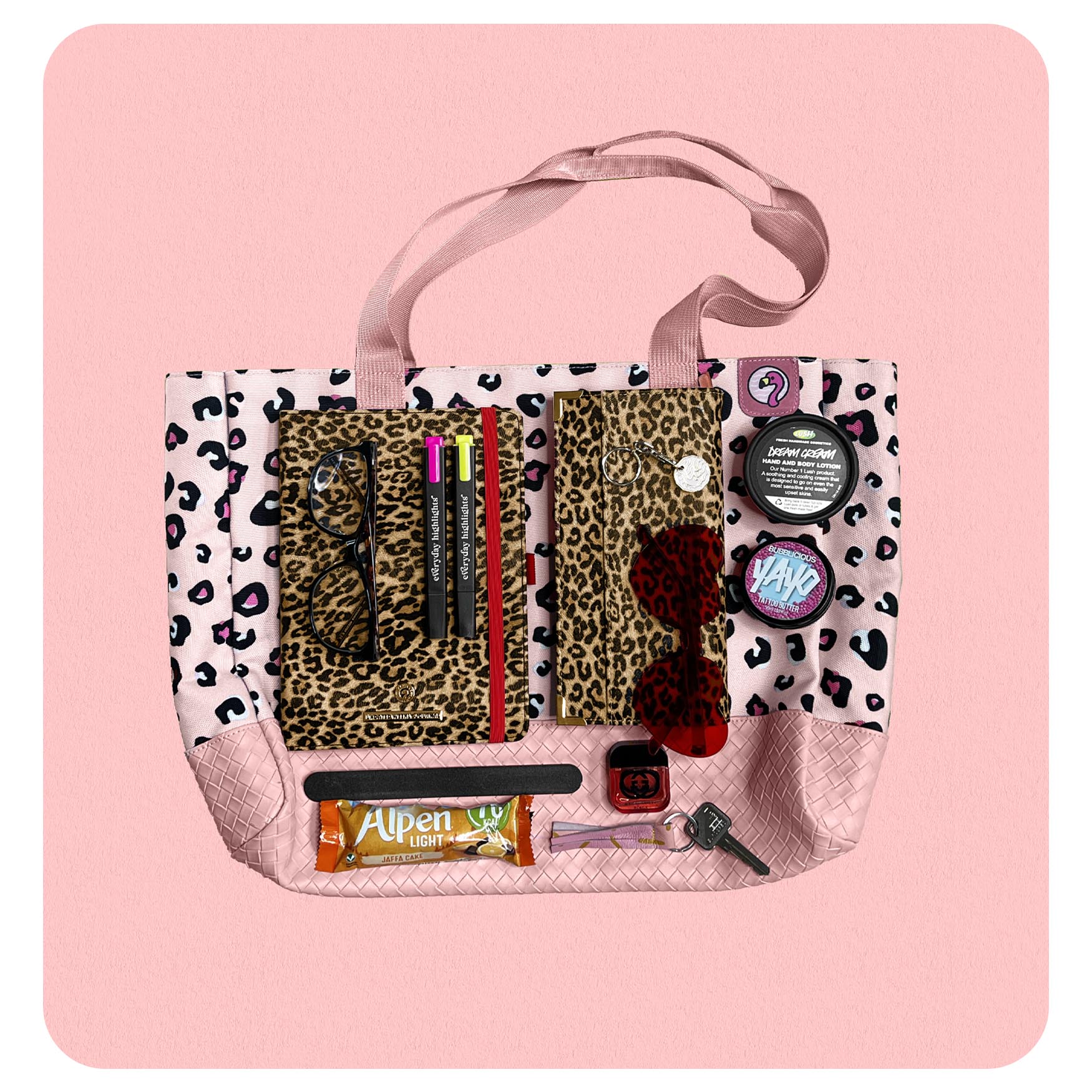 Pink Leopard Tote Bag - Fabulous Planning - TOTE - PINKLEOPARD