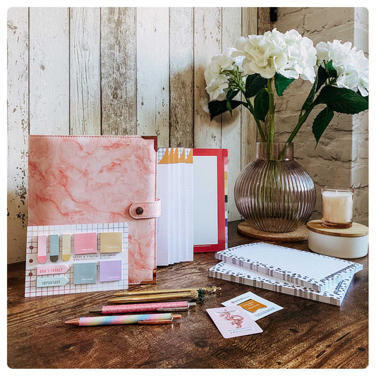 Pink Marble Organiser - P3 Stationery Bundle - Fabulous Planning - [STATBUN] PMARB - GFL - CC