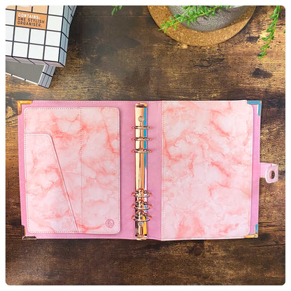 Pink Marble Organiser - Undated Daily Diary P3 - Fabulous Planning - FO - PINKMARBLE - PD - EET