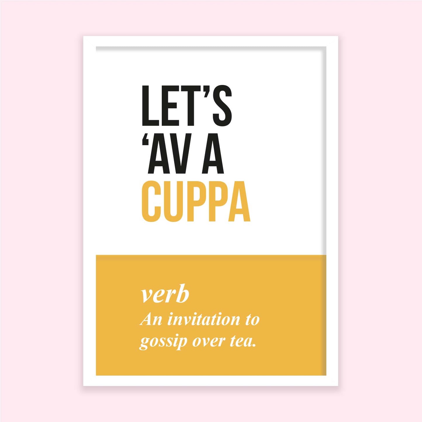 Posi Posters - Yorkshire "Av A Cuppa" - Fabulous Planning - A4 - POSIPOST - YS3