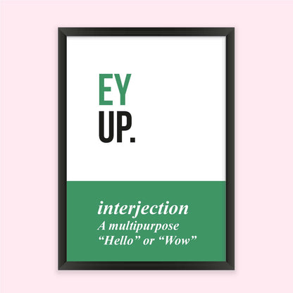 Posi Posters - Yorkshire "Ey Up" - Fabulous Planning - A4 - POSIPOST - YS2