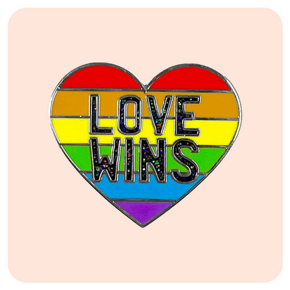 Pride Heart Love Wins Enamel Pin - Fabulous Planning - PIN - 89 - PLASTIC