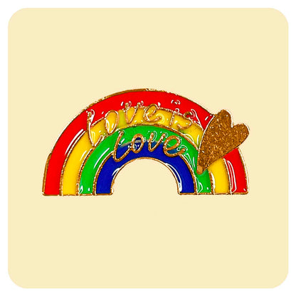 Pride Love is Love Rainbow Enamel Pin - Fabulous Planning - PIN - 94 - PLASTIC