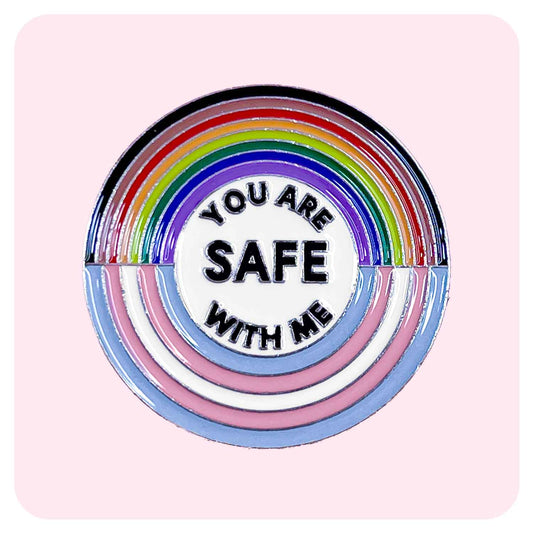 Pride Safe With Me Enamel Pin - Fabulous Planning - PIN - 80 - PLASTIC