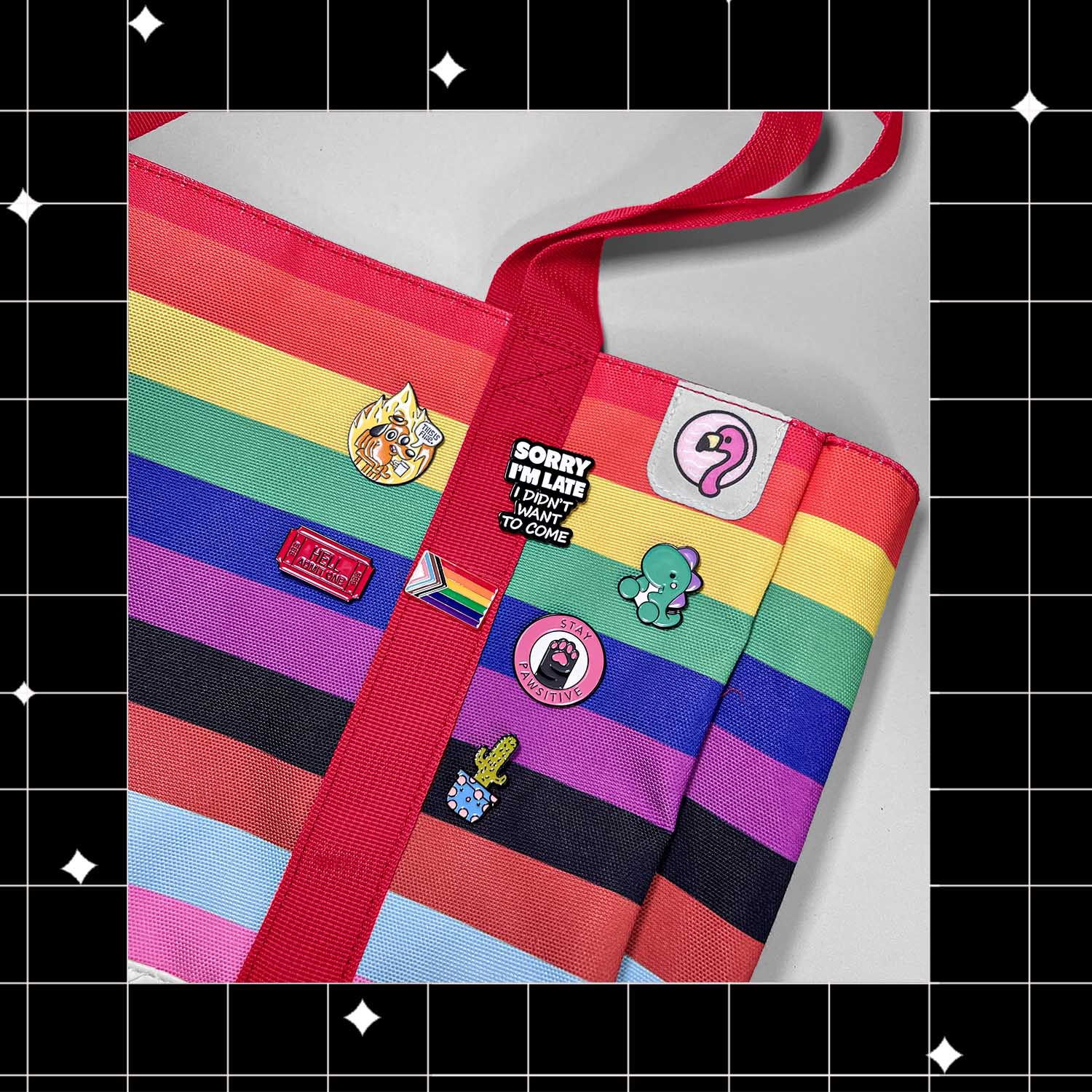 Pride Strip Enamel Pin - Fabulous Planning - PIN - 84 - PLASTIC