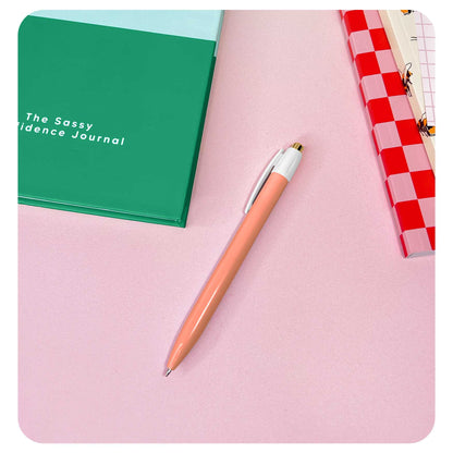 Round Orange Pastel Fab - Pen - Fabulous Planning - FPEN - ROUND - ORANGE