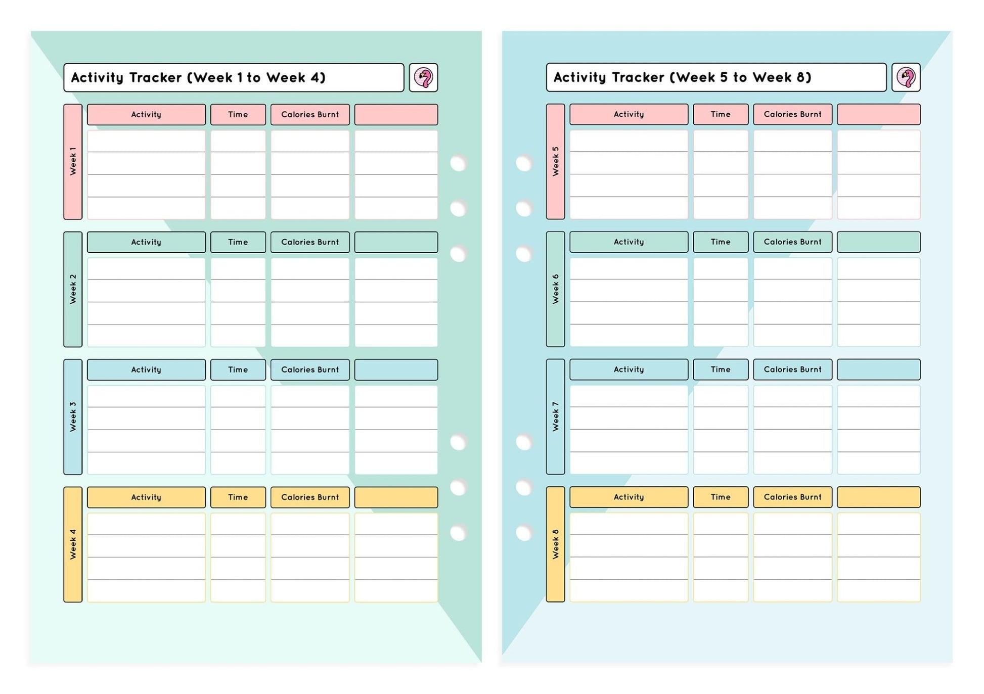 Slimming World - Compact - Organiser Refill - Fabulous Planning - P4 - SW3 - 7WK - REFILL