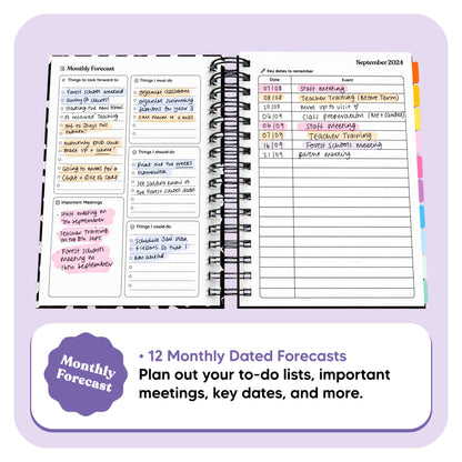 Teacher 2024 to 2025 Journal - Fabulous Planning - SPIRAL - TEACHER - 2024 - 2025