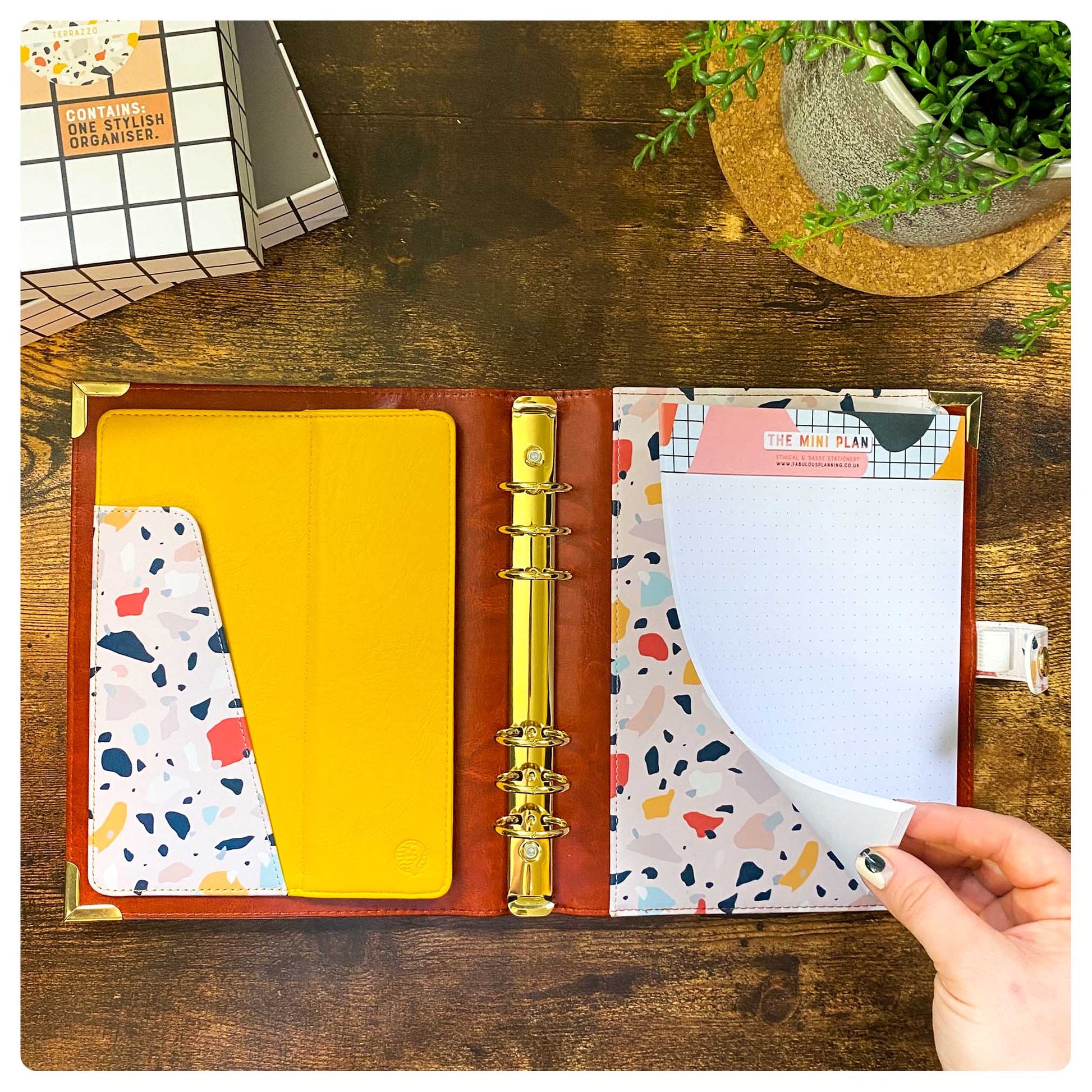 Terrazzo - Food Diary Organiser P3 - Fabulous Planning - FO - TERRAZZO - CAL - NMP