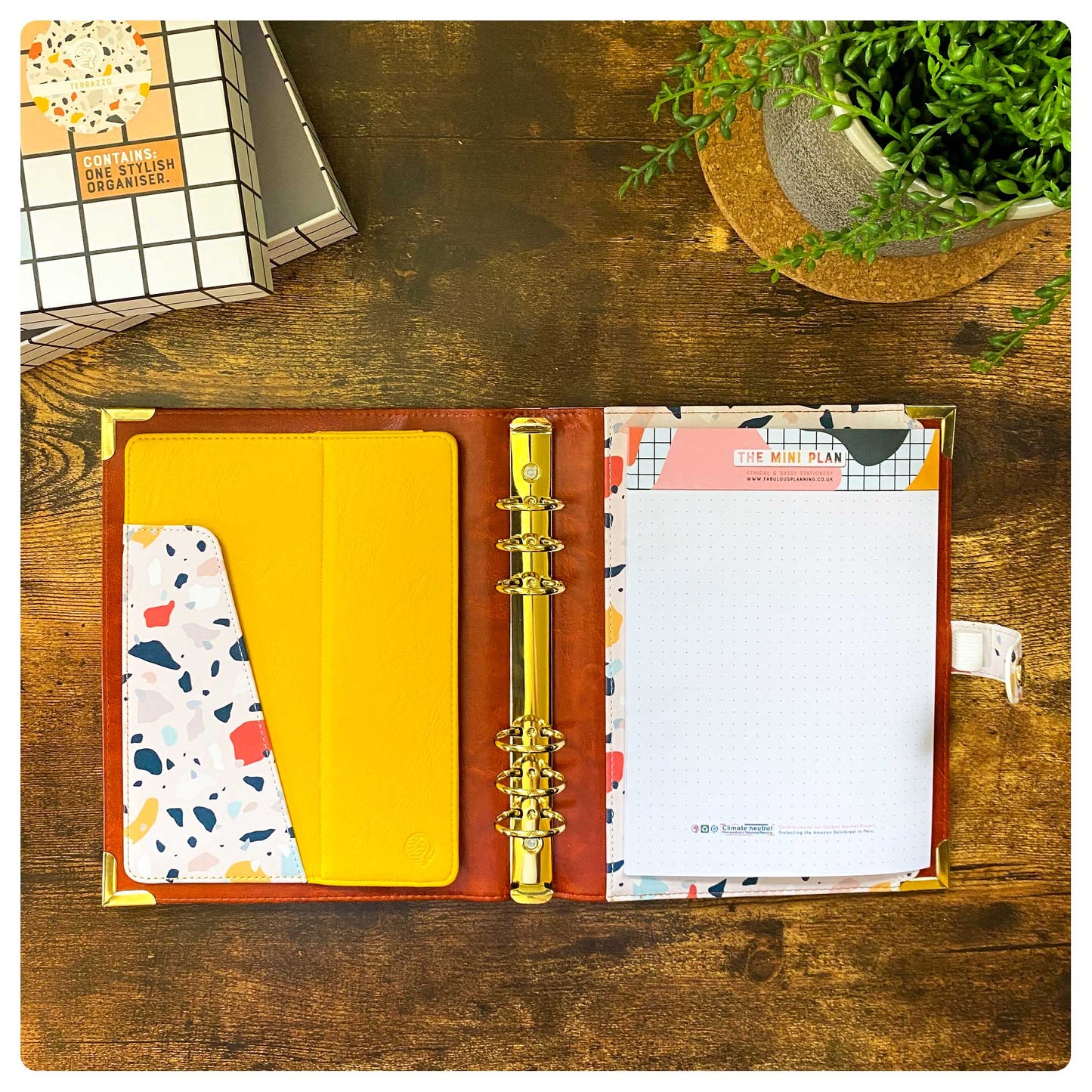 Terrazzo Organiser - Undated Daily Diary P3 - Fabulous Planning - FO - TERRAZZO - PD - EET