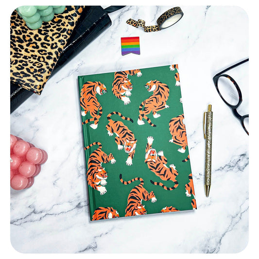 Tiger - A5 Hardback Notebook - Fabulous Planning - HARD - LINED - TIGER