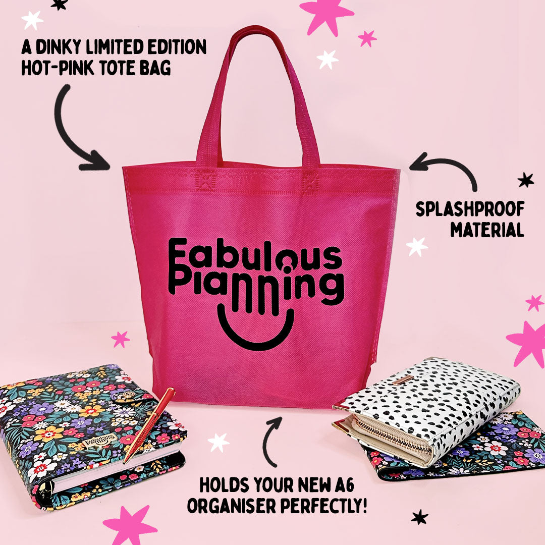 Freebie Hot Pink Tote Bag