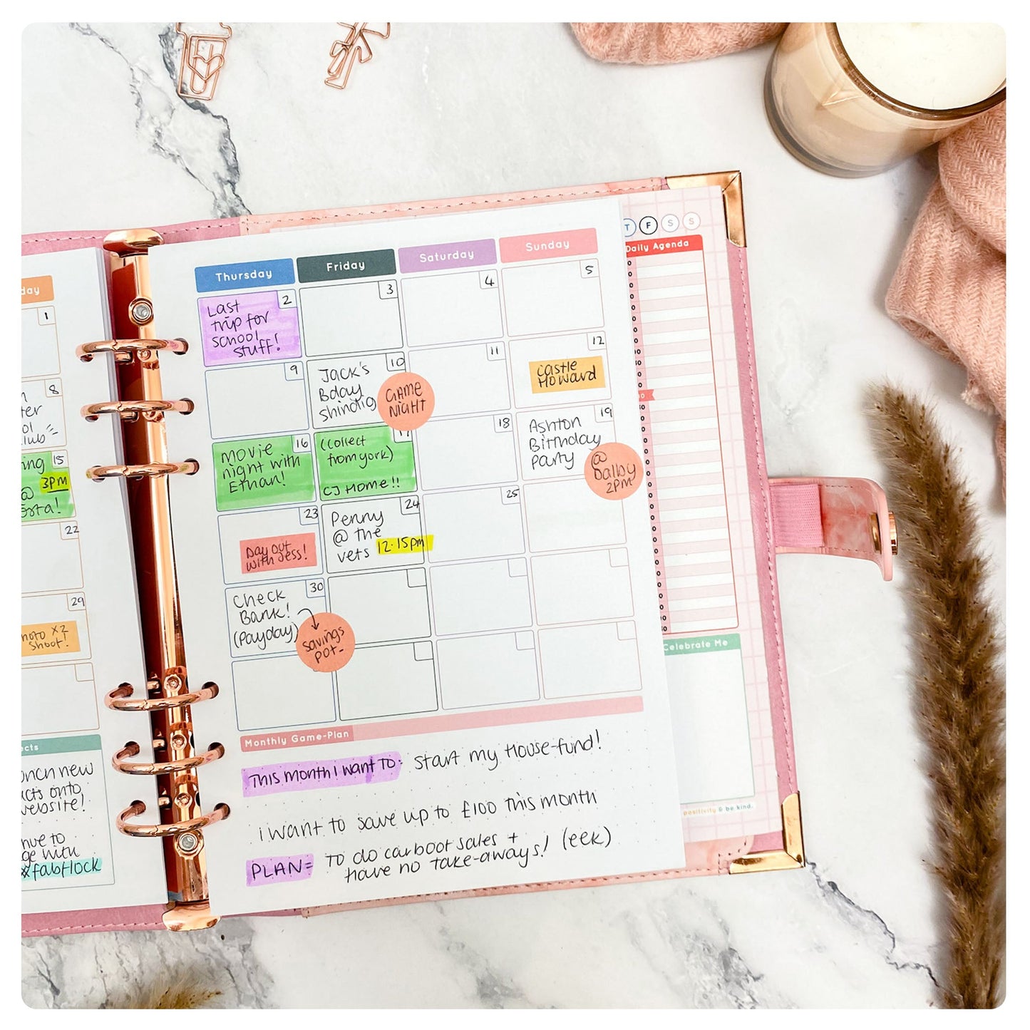 Undated Weekly - Annual Diary - Organiser Refill - Fabulous Planning - [W] UNDATED - WEEKLY - REFILL