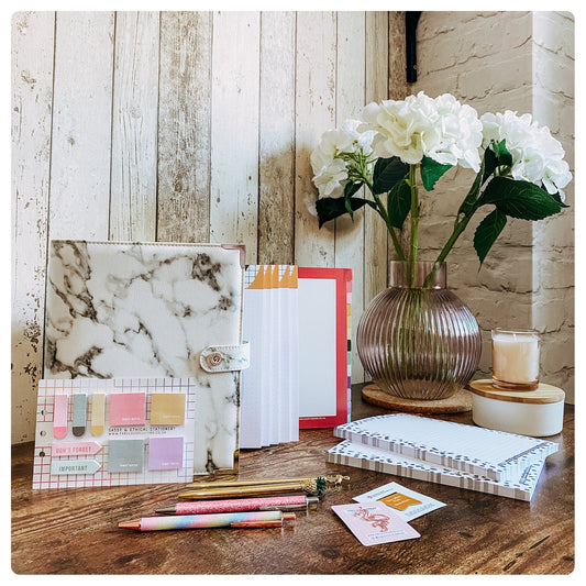 White Marble Organiser - P3 Stationery Bundle - Fabulous Planning - [STATBUN] WHITEM - GFL - CC