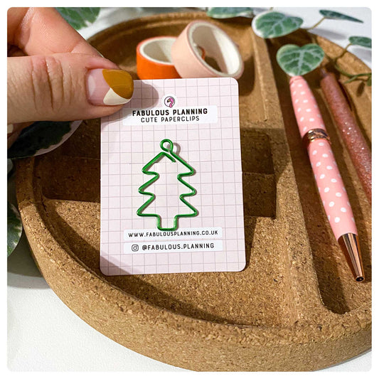 Christmas Tree - Pine Green - Cute Paperclip