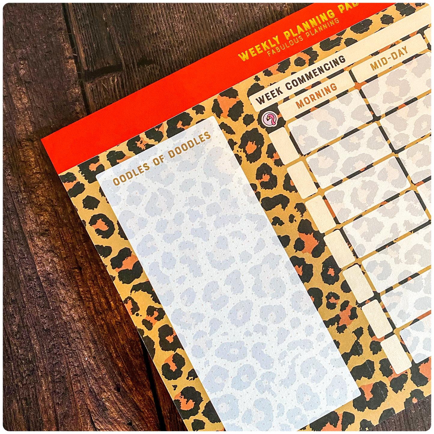 A4 - Yearly Planning Pad - Exotic Leopard